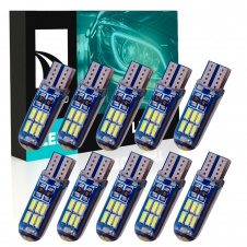 Комплект світлодіодних ламп Napo T10-3014-15smd-Silic W5W T10 10 шт Білий (2518449852)