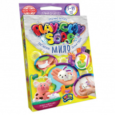 Набір креативної творчості "Пластилінове мило" Danko Toys PCS-02 Play Clay Soap малий укр 4 кольори Зайчик