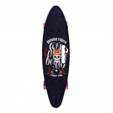 Пенні борд "Skull" 24" Bambi SC20520 з ручкою PU колеса зі світлом