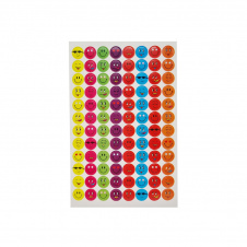 Наклейки для оцінок COLOR-IT 85724 упаковка 10 аркушів Вид 1