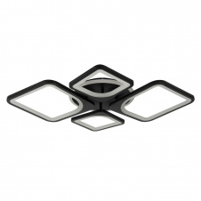 Стельова LED люстра Sunlight 5631/2+2 R чорний