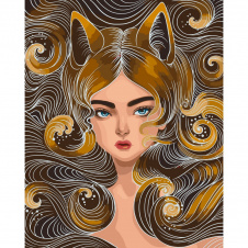 Картина за номерами Загадкова лисичка POLLYPOP92 Art Craft 10101-AC 40х50 см