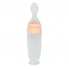 Силіконова ложка-контейнер Mega Zayka MGZ-0108 (Peach) об'єм 90 грам