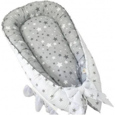 Подушка для немовлят RIAS NJ-0010 із сіткою 70x30см White-Grey