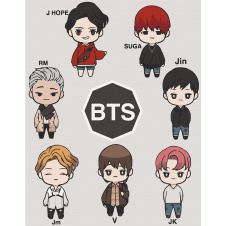 Картина за номерами Art Craft LOL BTS 40х50 см 10275-AC