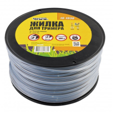 Лісочка для тримера MASTERTOOL армована 3.00 мм 108 м 1 кг "квадрат" 19-1930