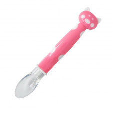 Дитяча силіконова ложка Хрюшка Mega Zayka MGZ-0114 (Pink)