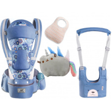 Хипсит эрго-рюкзак кенгуру переноска Baby Carrier 6 в 1 и игрушка Пушин кот Радуга (vol-1902)