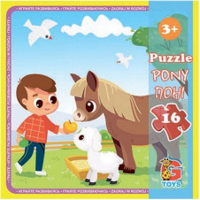 Пазли дитячі "Ферма" G-Toys LA08 16 елементів