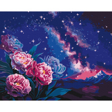 Картина за номерами BrushMe "Нічні квіти © Anna Steshenko" 40х50см BS53563
