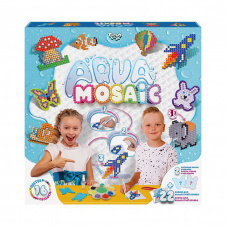 Набір креативної творчості "Aqua Mosaic" Danko Toys AM-01-02, 16 кольорів бусинок