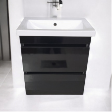 Пластикова тумба Атлант Ламі The MIX 3190 gloss ламінація з умивальником 70 см