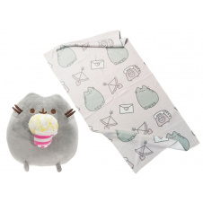 Комплект 2Life М'яка іграшка Pusheen cat 12х15 см та рушник 50х100 см v-12450
