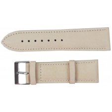 Ремінець для годинника зі шкіри Mykhail Ikhtyar 24 мм Бежевий (S002-024s beige)