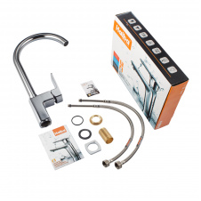 Фото - Змішувач для кухні Haiba Oscar 017 Хром HB0939 Змішувач для кухні Haiba Oscar 017 Хром HB0939