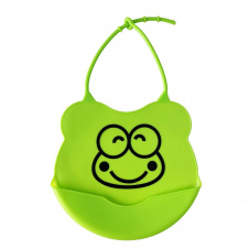Дитячий слинявчик Міні Mega Zayka MGZ-0604(Green) силіконовий