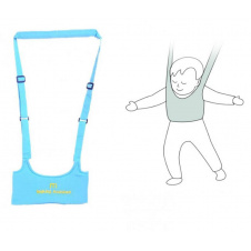 Дитячі віжки-ходунки Walking Assistant Moby Baby Блакитний (vol-1010)
