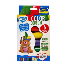 Набір тіста для ліплення "Color" ТМ Lovin 41175 6 кольорів по 35 г