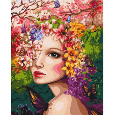 Картина за номерами BrushMe "Весняна німфа" 40х50см BS31965