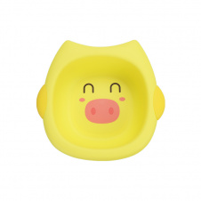Детская ванночка для купания Свинка Little Bean SV01 37х37 см Желтый
