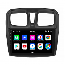 Штатная магнитола Lesko Renault Sandero II 2013-2018 9" 4/64Gb/ 4G/ Wi-Fi/ CarPlay Premium GPS (9822-35679)