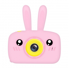 Дитяча Фотокамера Kids Funny Camera 3.0 Pro Протиударний Фотоапарат 12 Mpx Full HD 1920x1080P зйомка Рожевий + Карта 16Гб