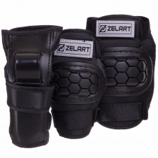Комплект защиты Zelart SK-2378 S Черный