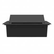 Розетка мебельная двойная с USB-С Livolo черный (VL-SHS013-TC-UC45W-6BP-B)