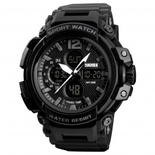 Годинник наручний Skmei 1343 Black 1343BK (15945-hbr)