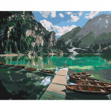 Картина за номерами Доломітові Альпи Roksolana Baran Brushme BS53777 40x50 см