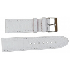Ремінець для годинника Mykhail Ikhtyar зі шкіри 24 мм Білий (S001-24S white)