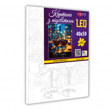 Картина за номерами Santi Нічне побачення 40x50 см LED підсвітка (955085)