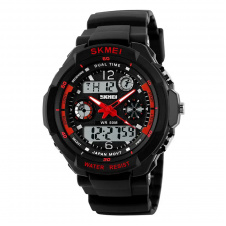Годинник спортивний наручний Skmei 1060 s-shock Чорний (2235883541)