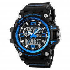 Часы наручные мужские Skmei 1283 Blue Black, 1283BU (12298-hbr)