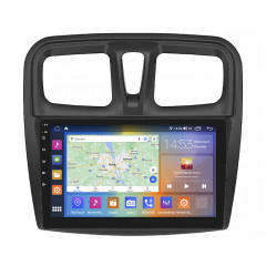 Штатная магнитола Lesko 9" Renault Sandero II 2013-2018 4/64Gb CarPlay 4G Wi-Fi GPS Prime IPS (9822-50448) Чугуїв
