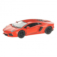 Автомодель легковая LAMBORGHINI AVENTADOR LP 700-4 5'' Kinsmart KT5355W инерционная, масштаб 1:38 Оранжевый Київ