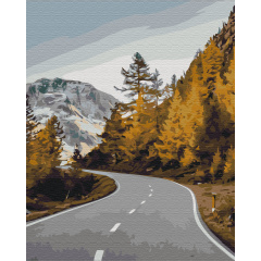 Картина за номерами BrushMe "Пейзажна дорога" 40х50см BS52373 Ковель