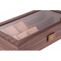 Шкатулка для зберігання годинників та окуляр Craft 6WPU.3SGL.ANTQ Коричневий Орехов