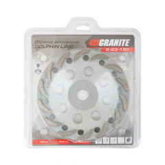 Фреза алмазна торцева для каменю Granite GM DOLPHIN LINE 180х22.2 мм 8300 об/хв (9-23-180) Червоноград