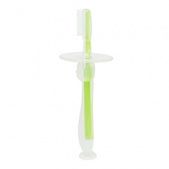 Силіконова зубна щітка Mumlove MGZ-0707(Green) з обмежувачем Ладан