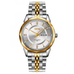 Годинник чоловічий класичний Skmei 9268 Silver-Gold Винница