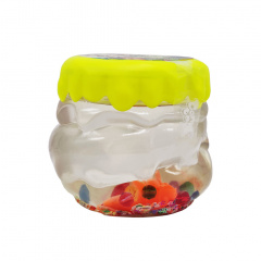 В'язка маса слайм "Crystal Slime" Danko Toys CS-01-01U з намистинками Жовтий Київ
