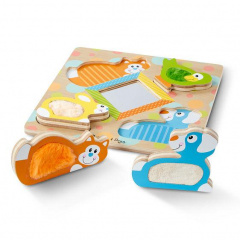 Пазл - вкладиш дерев'яний для малюків "Перша гра" Melissa & Doug 3 елементи MD1898 Київ