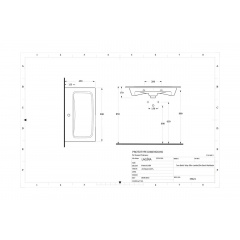 Раковина врізна Ege Vitrifiye Lagina Serie 2 170x450x800мм 35821 Білий (2108685245) Тернопіль