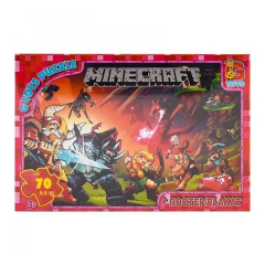 Пазли дитячі "Minecraft" Майнкрафт G-Toys MC782 70 елементів Акимовка
