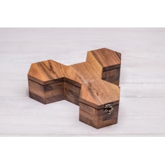 Дерев'яний органайзер для наручних годинників ecoWalnut 7.3х27.1х23.5 см Житомир