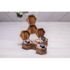 Дерев'яний органайзер для наручних годинників ecoWalnut 7.3х27.1х23.5 см Житомир