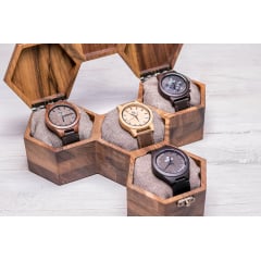 Дерев'яний органайзер для наручних годинників ecoWalnut 7.3х27.1х23.5 см Житомир