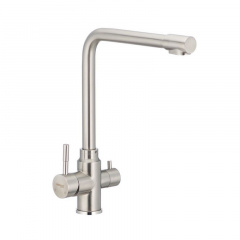 Змішувач для кухні з нержавіючої сталі Mixxus SUS-021 Хром (SS2817) Володарск-Волынский