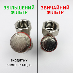 Комплект підключення лічильника Koer SET6 нікель 1/2" збільш. ФГО (вставка 110мм+НГ) Братское